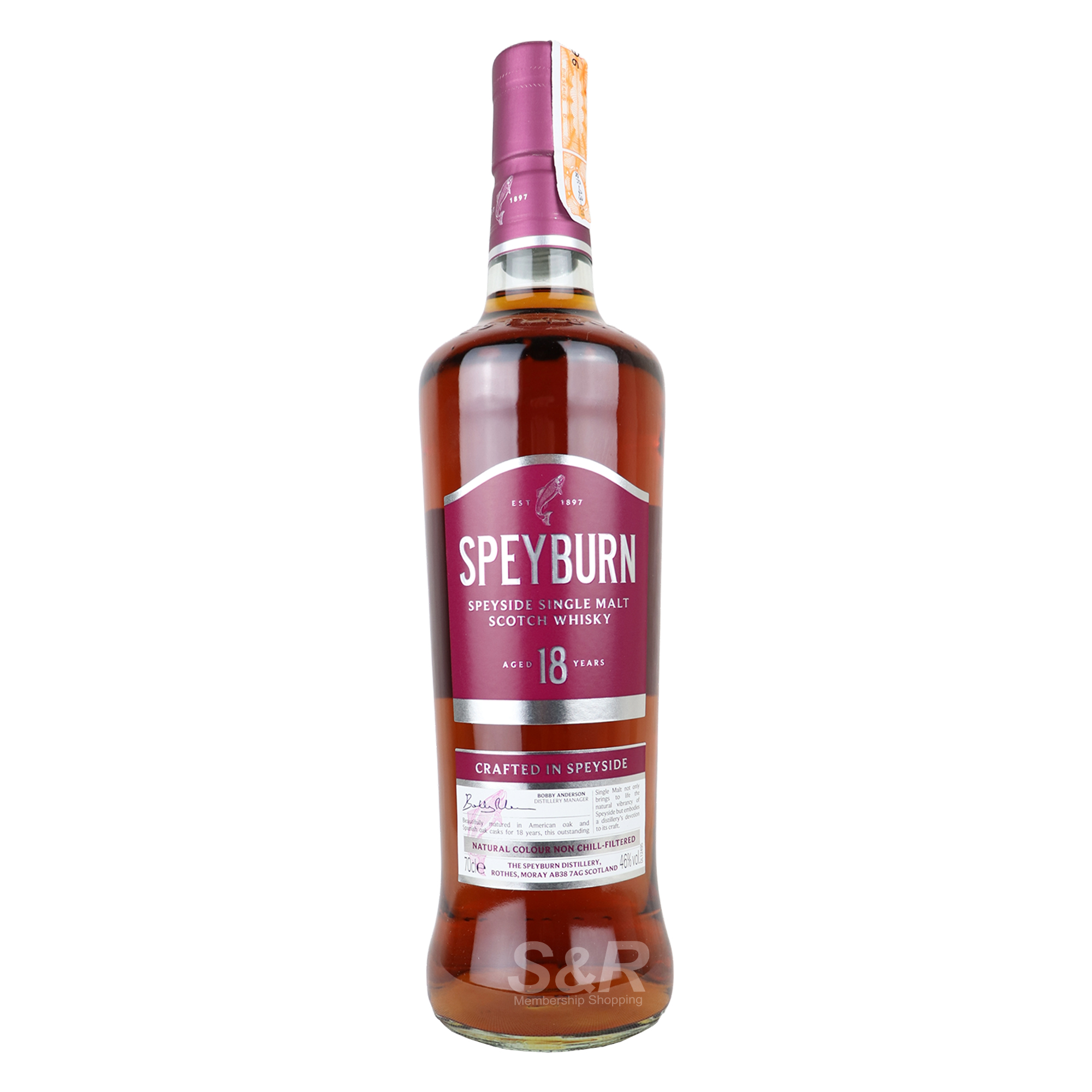 Speyburn 18 Years Old Single Malt Scotch Whisky 700mL